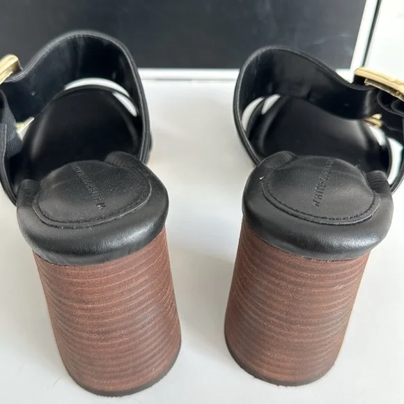 NWT WHBM Bamboo Buckle Mid-Heel Sandal Size 8 - Picture 10 of 10